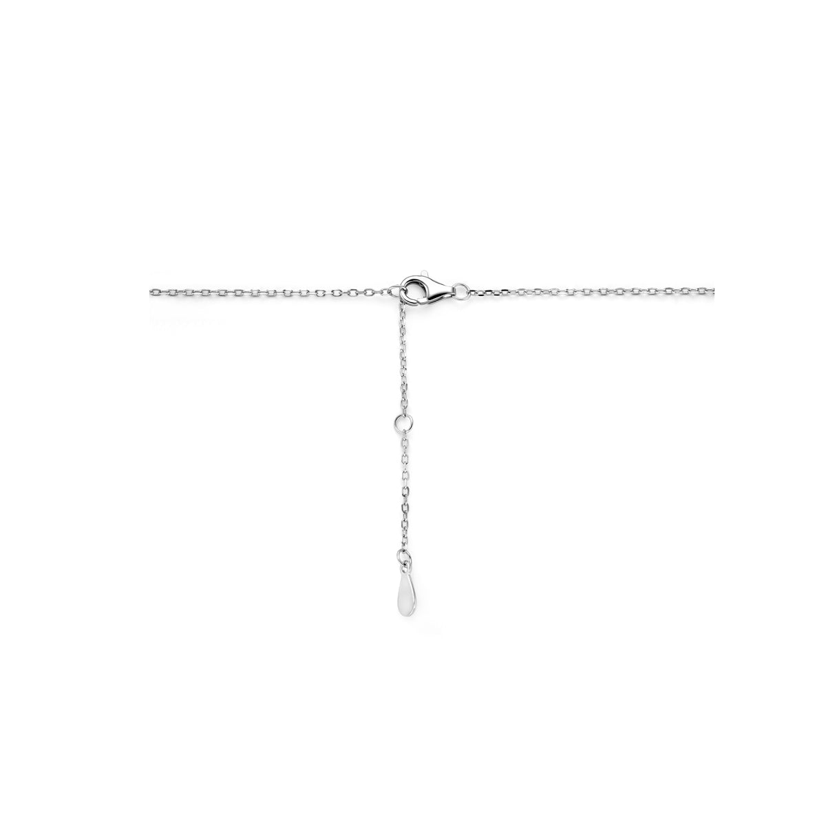 Zilveren collier zirkonia 7,5mm | 41-43-45cm