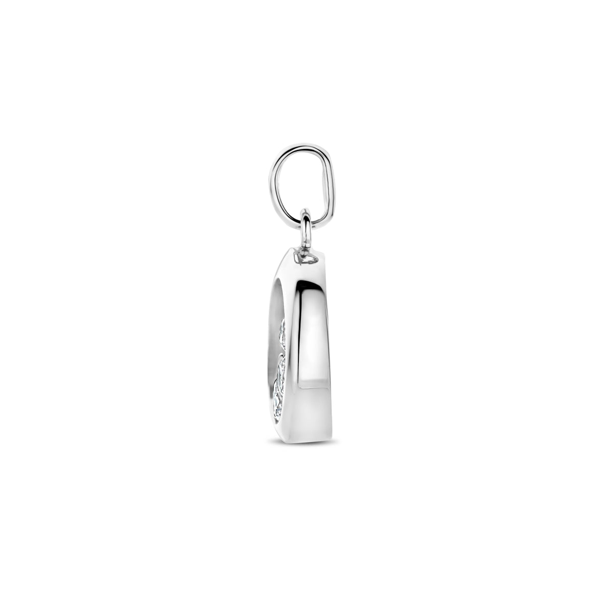 zilveren hanger zirkonia 12,5x18mm