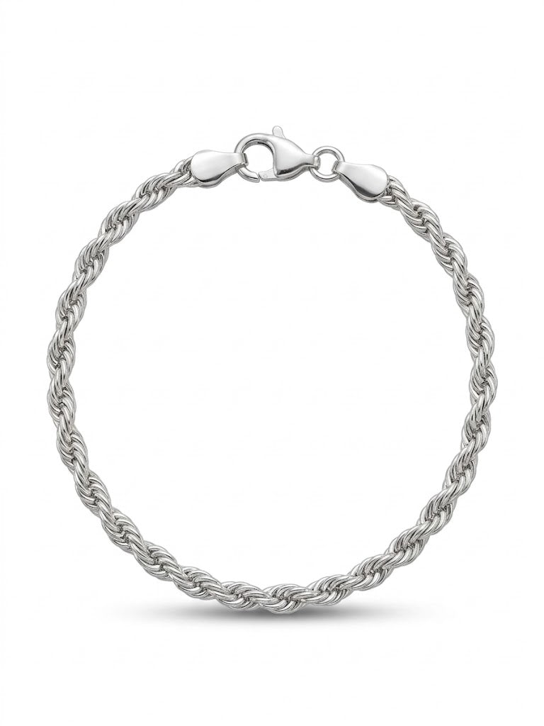 Zilveren armband koord 3mm | 19cm