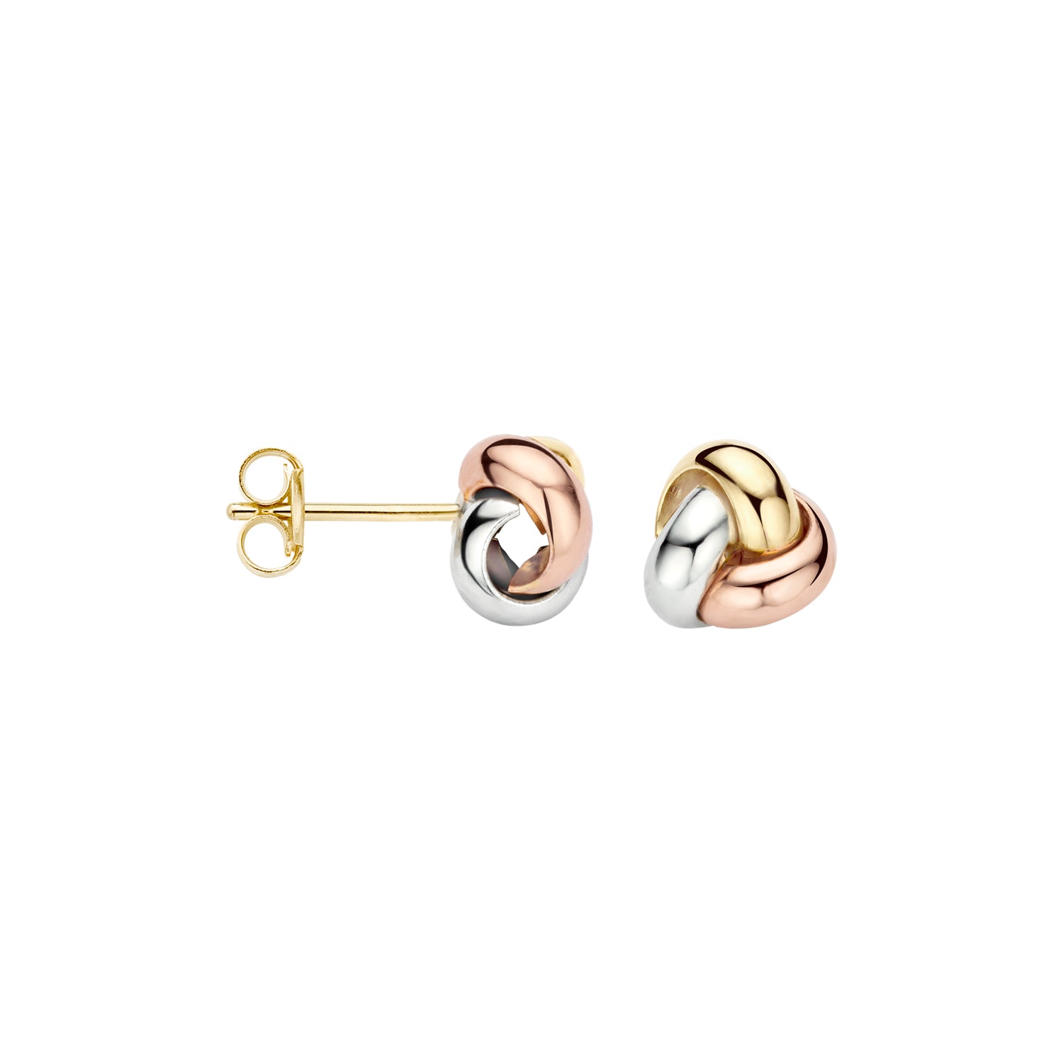 Blush Oorbellen 7145WYR -  Wit, Rosé en Geel Goud (14k)