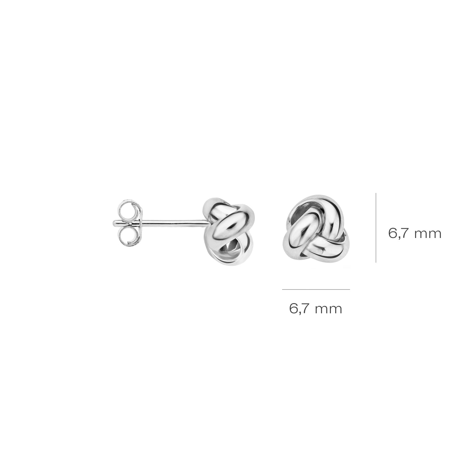 Blush Oorbellen 7157WGO -  Wit Goud (14k)