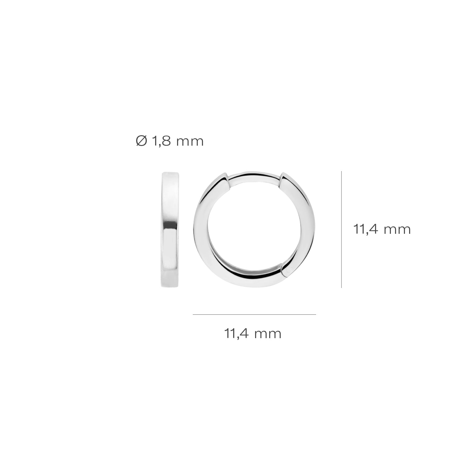 Blush Oorknoppen 7202WGO - Wit Goud (14k)