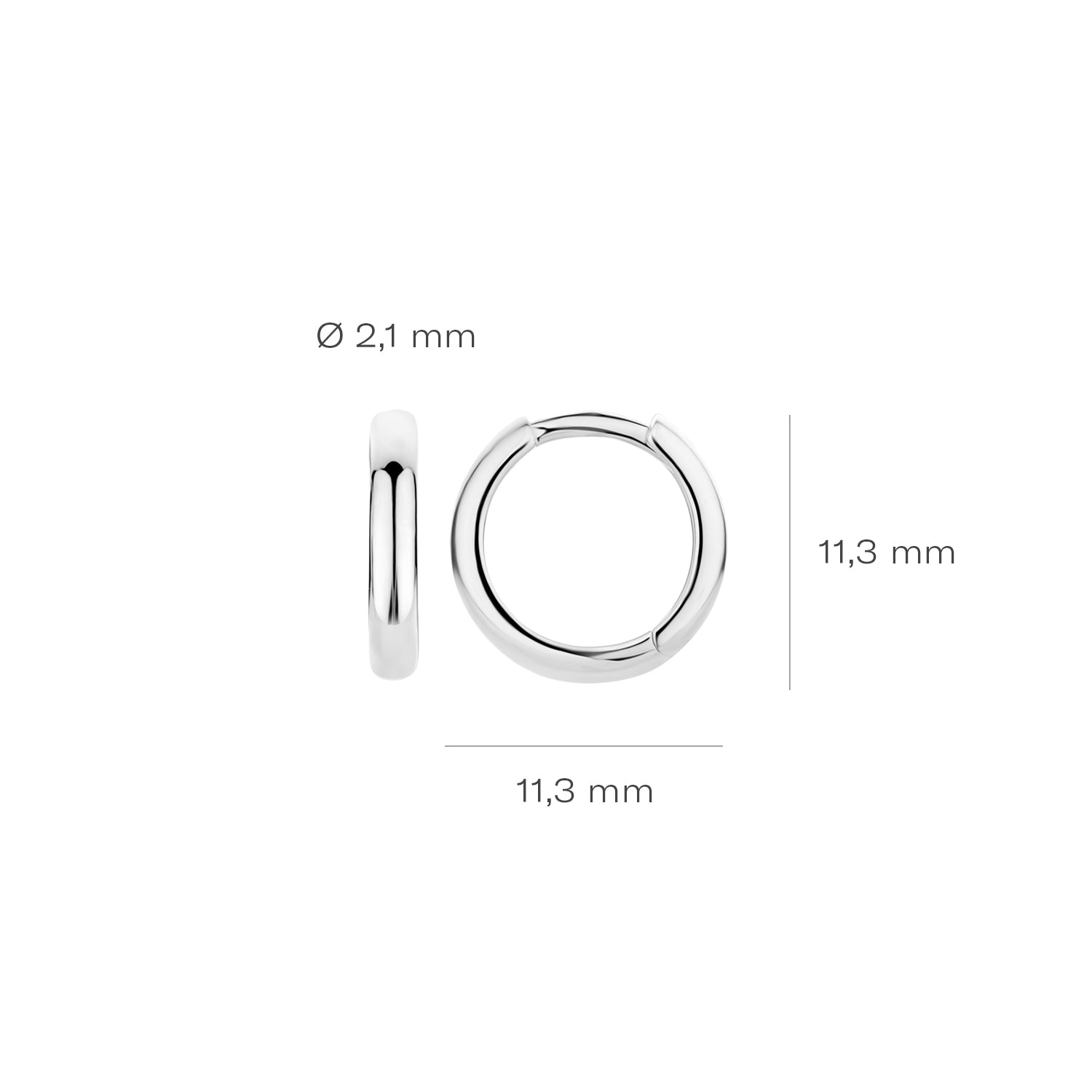 Blush Oorknoppen 7203WGO