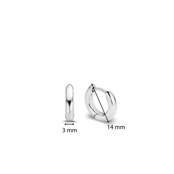 TI SENTO Kleine oorringen - 7210SI