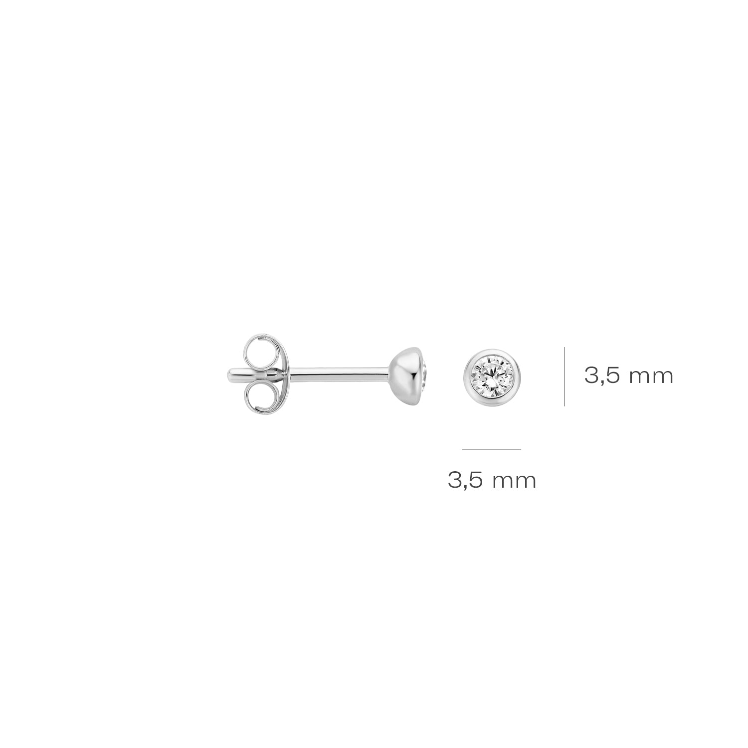 Blush Oorbellen 7241WZI - Wit Goud (14k)