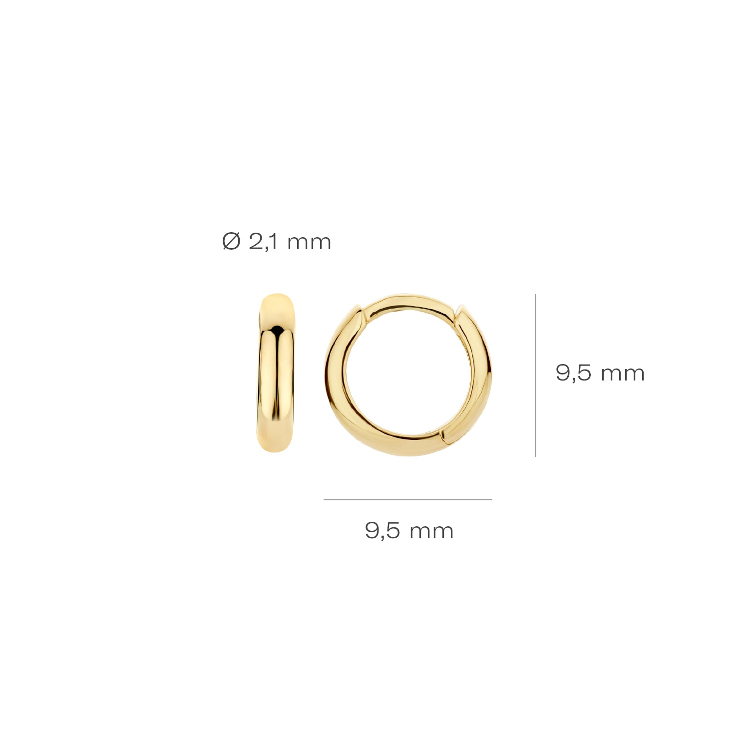 Blush Oorbellen 7220YGO - Geel Goud (14k)