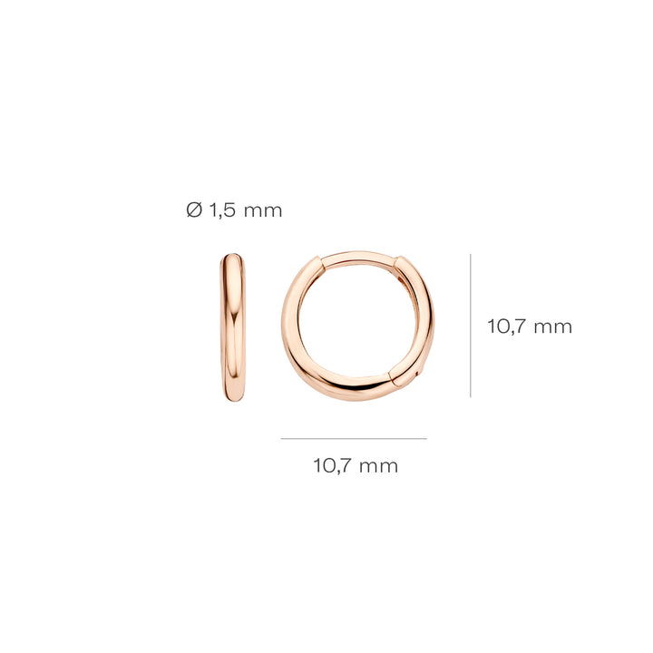 Blush Oorbellen 7232RGO -  Rosé Goud (14k)