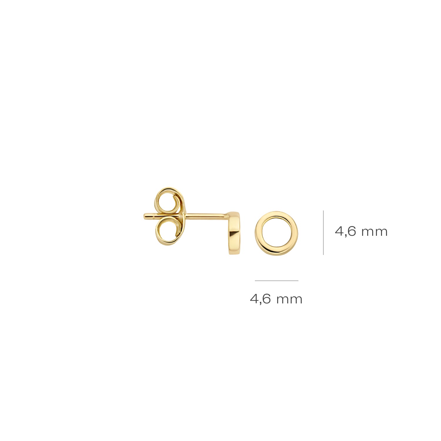 Blush Oorknoppen 7244YGO - Geel Goud (14k)