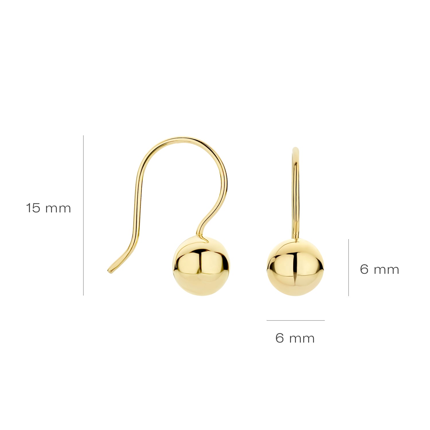 Blush Oorbellen 7260YGO - Geel Goud (14k)