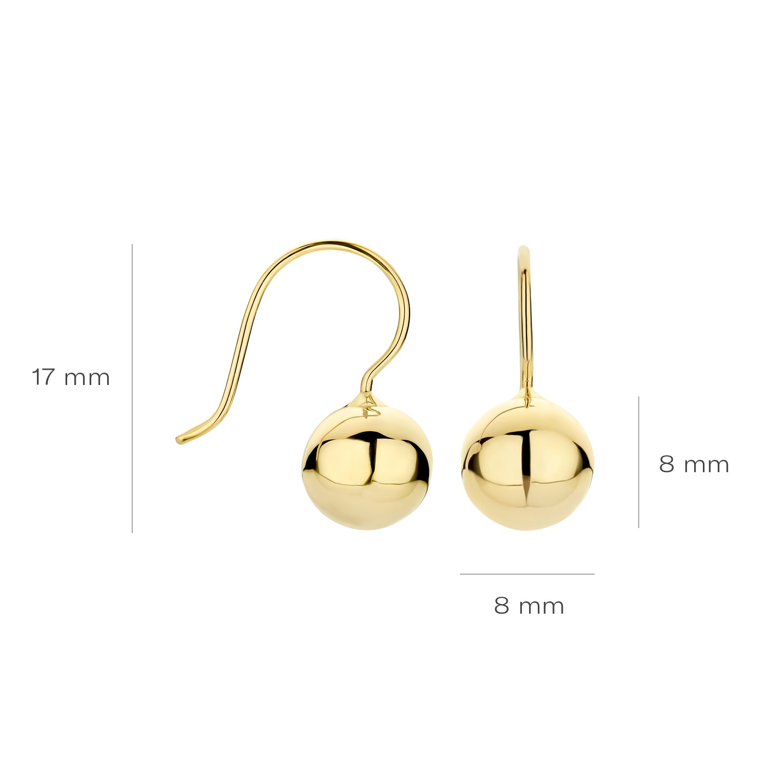 Blush Oorbellen 7261YGO - Geel Goud (14k)