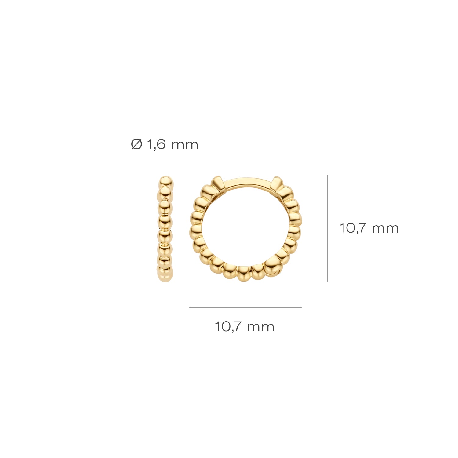 Blush Oorringen 7263YGO