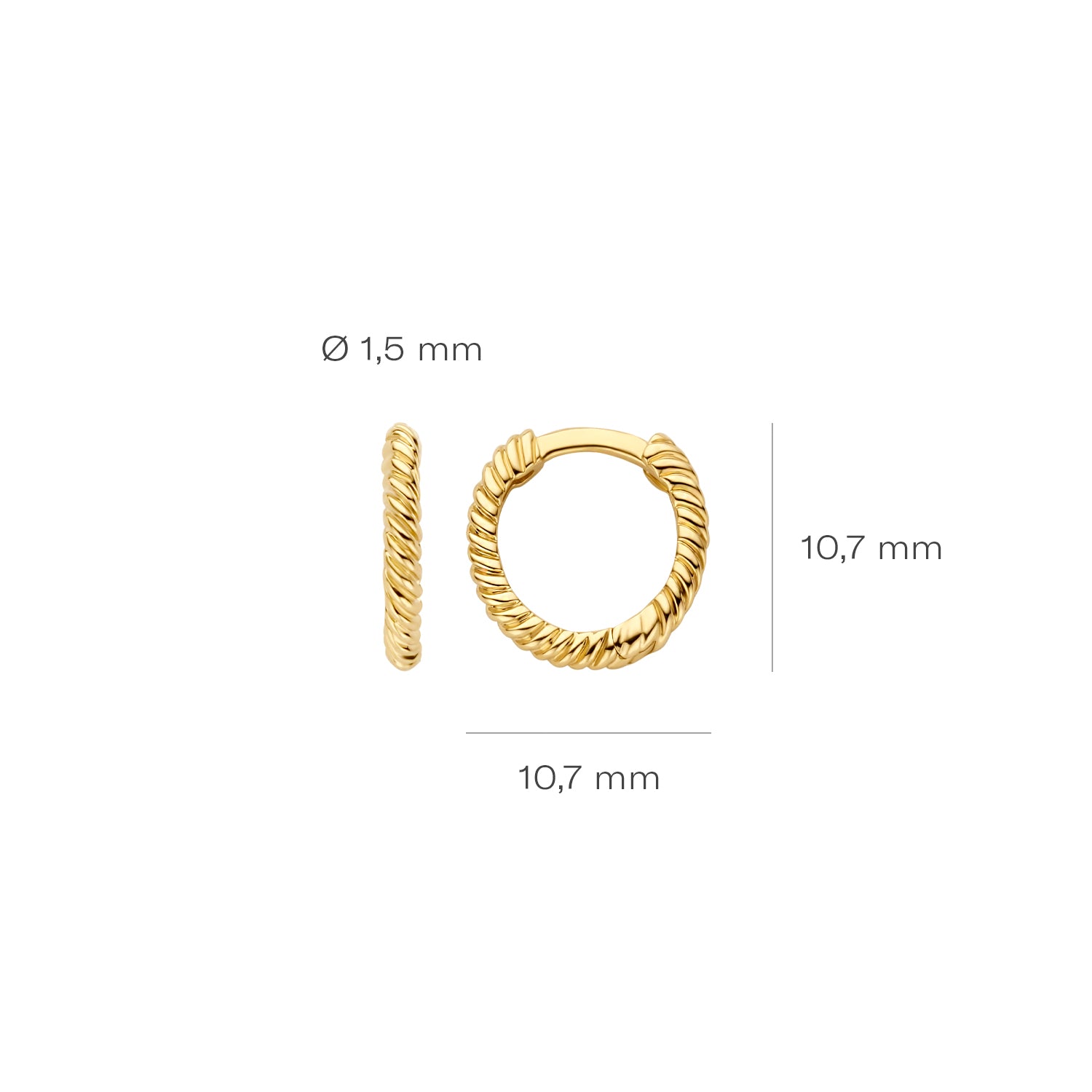 Blush Oorringen 7265YGO