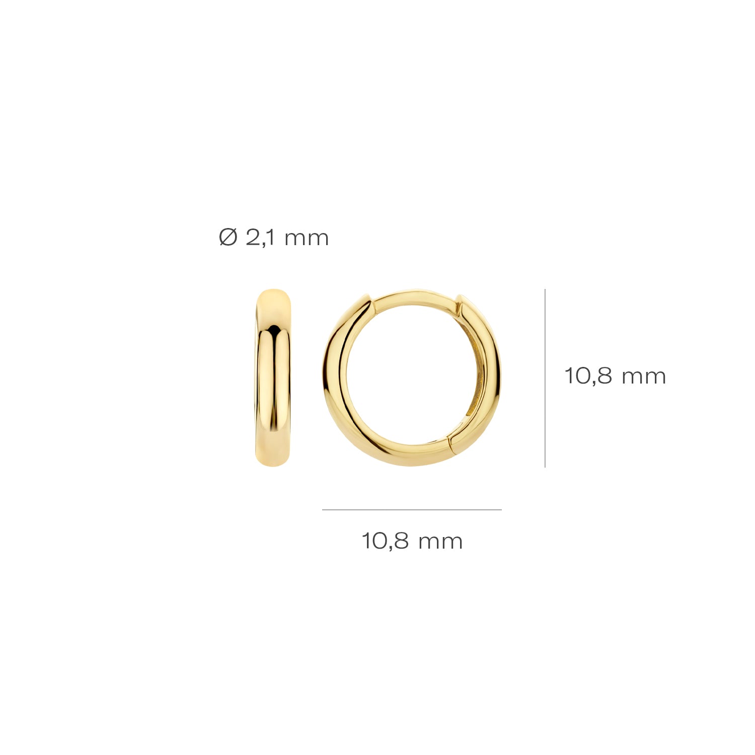 Blush Oorringen 7267YGO