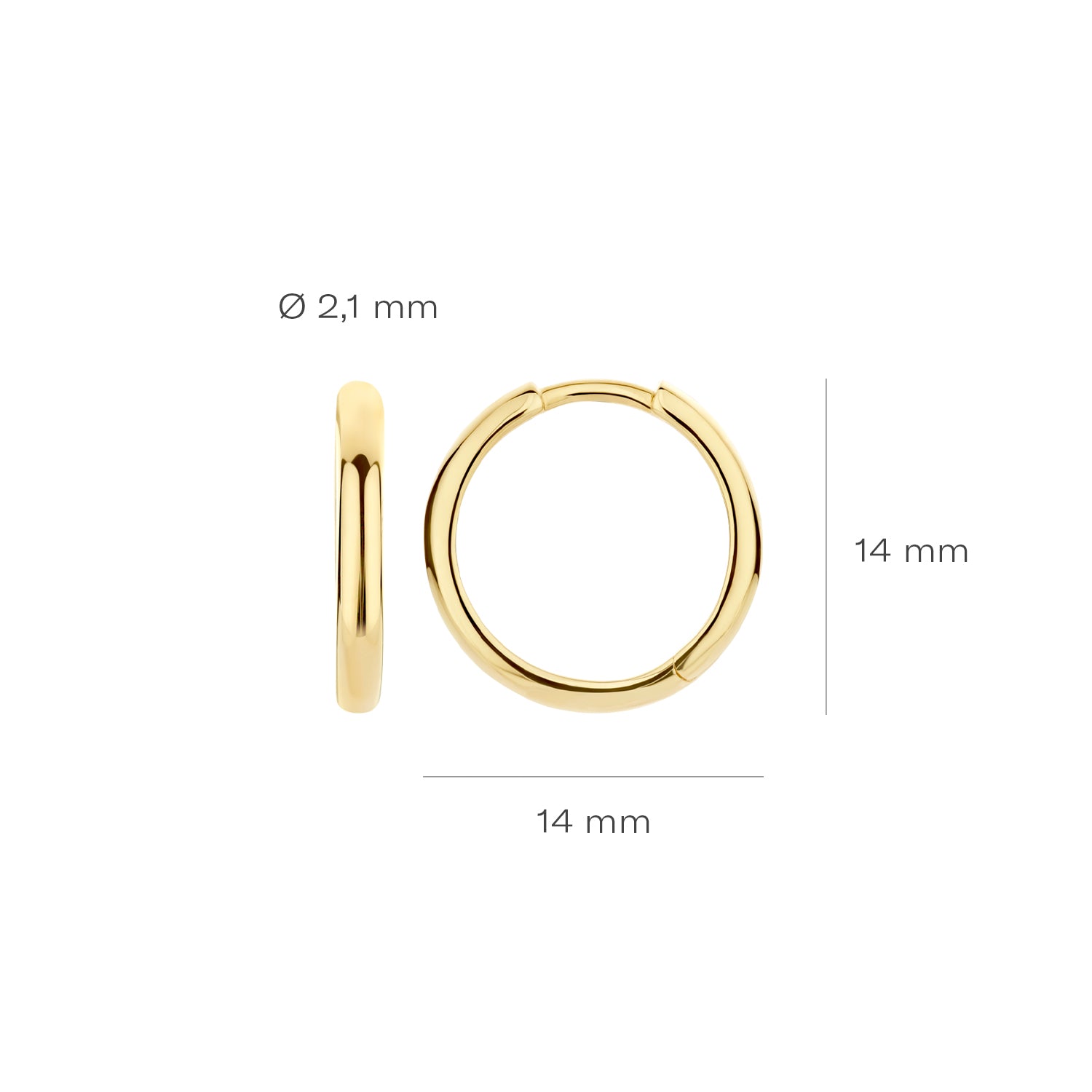 Blush Oorringen 7271YGO