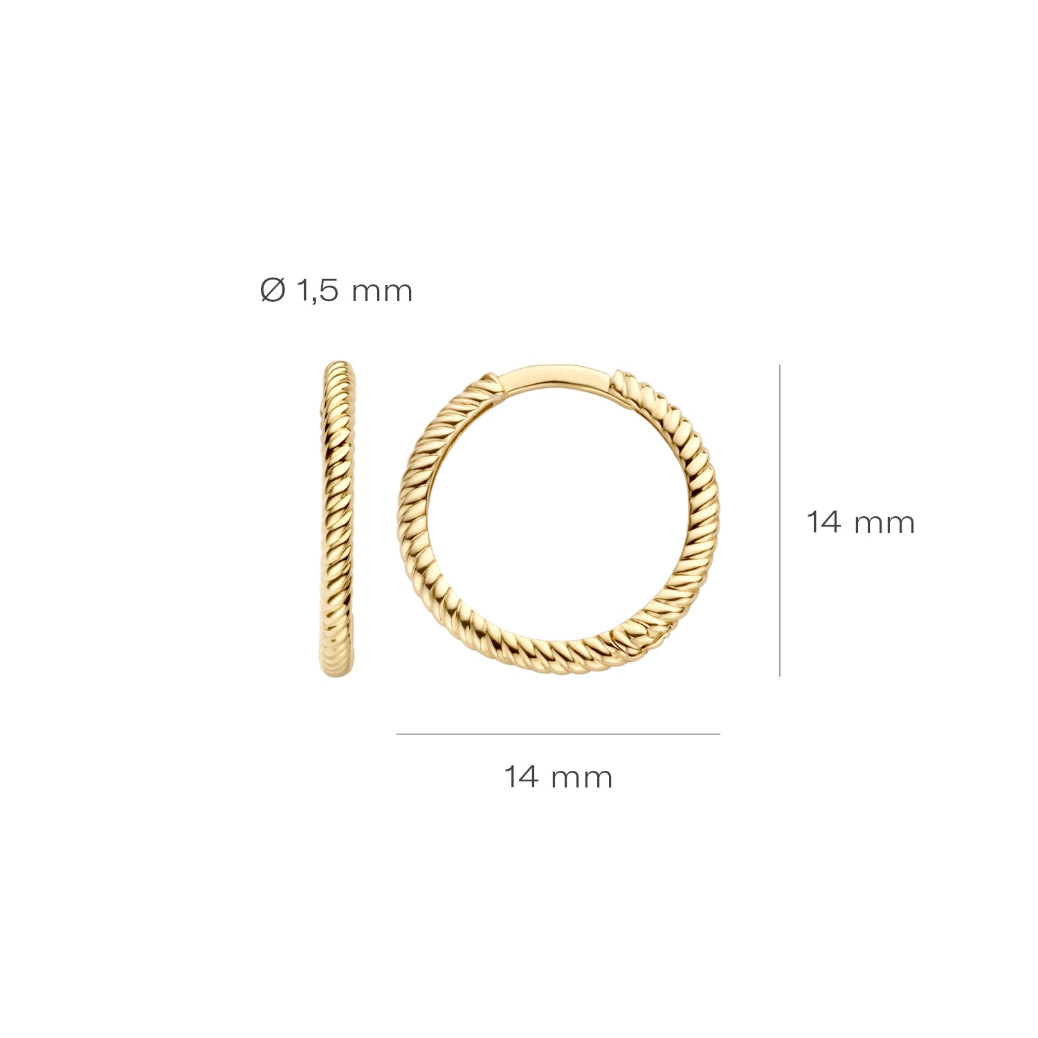 Blush Oorringen 7286YGO