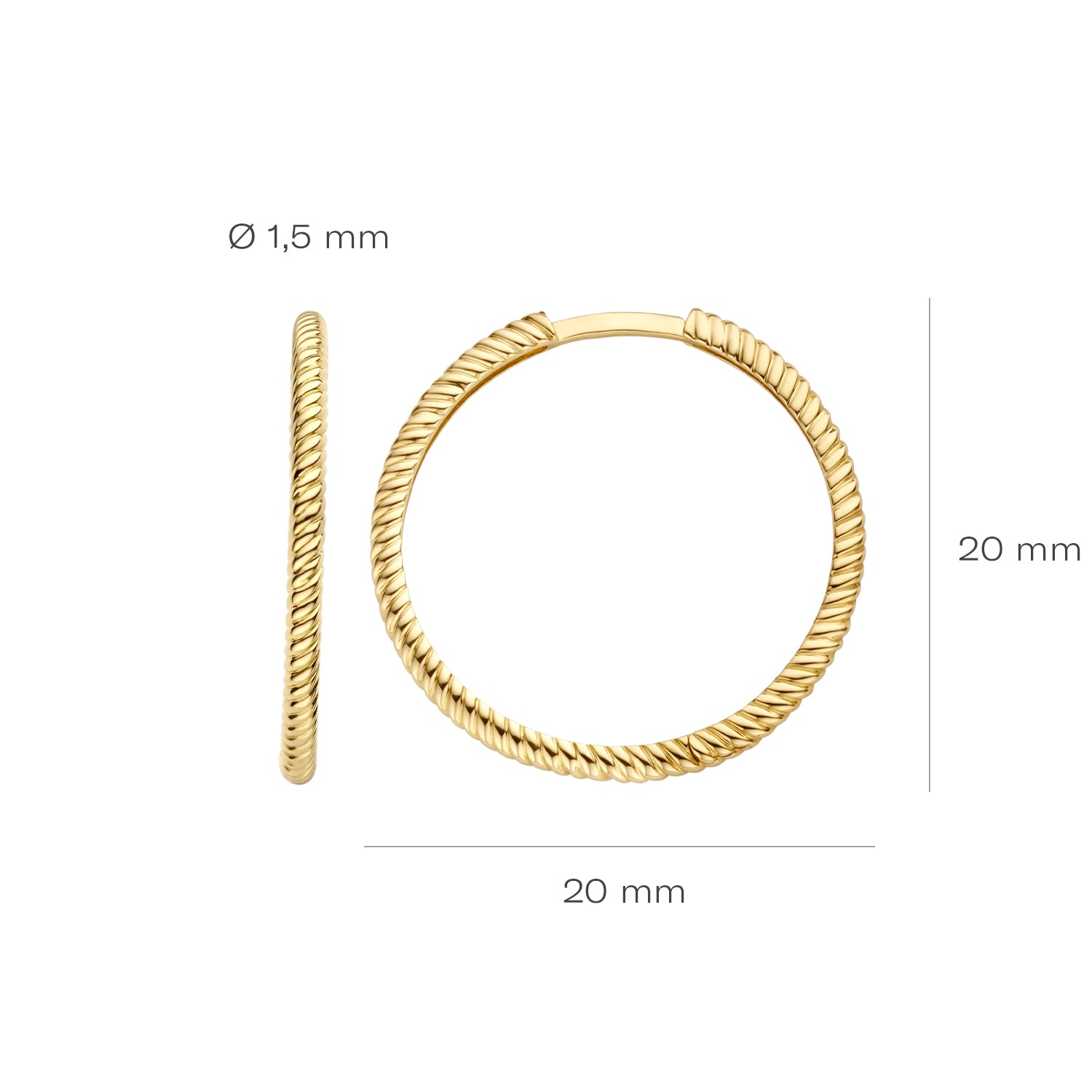 Blush Oorringen 7287YGO