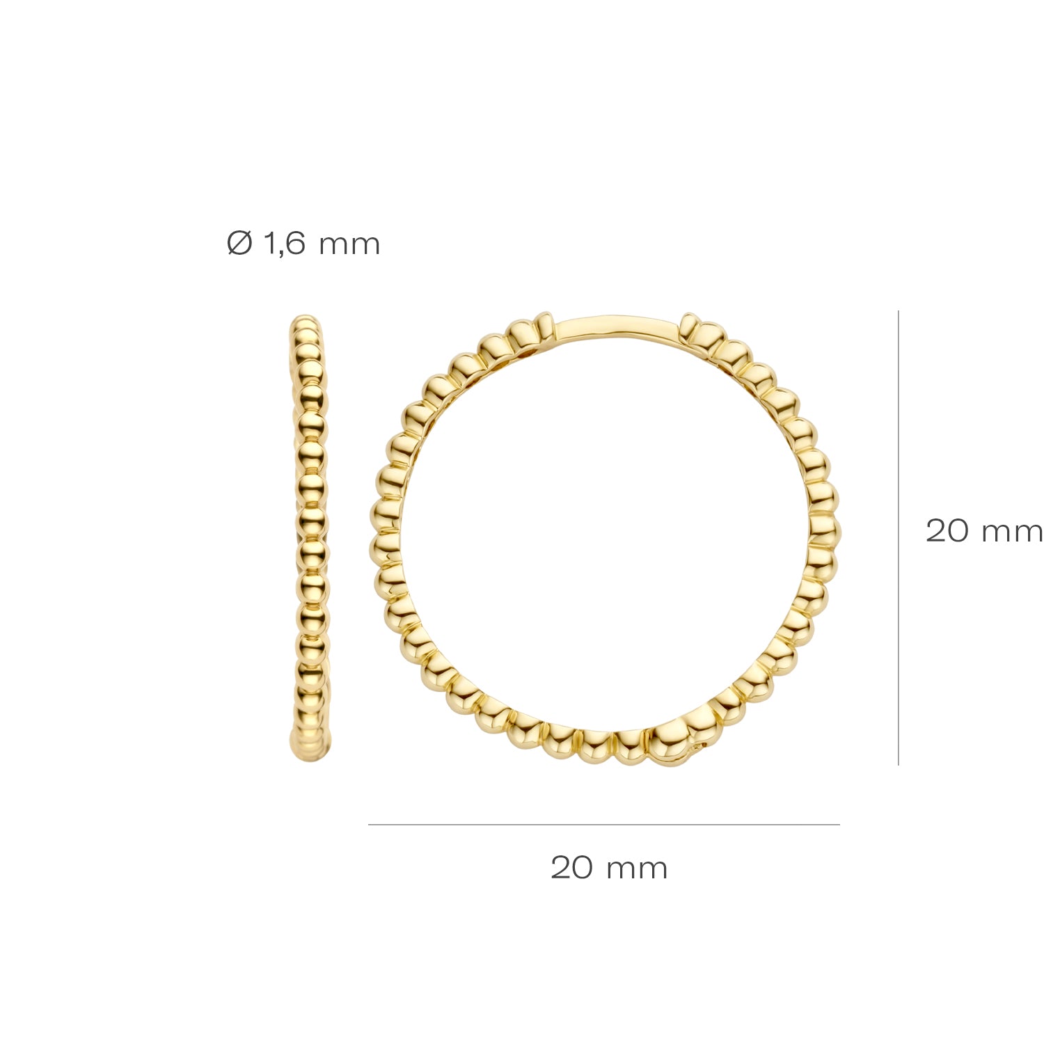 Blush Oorringen 7291YGO