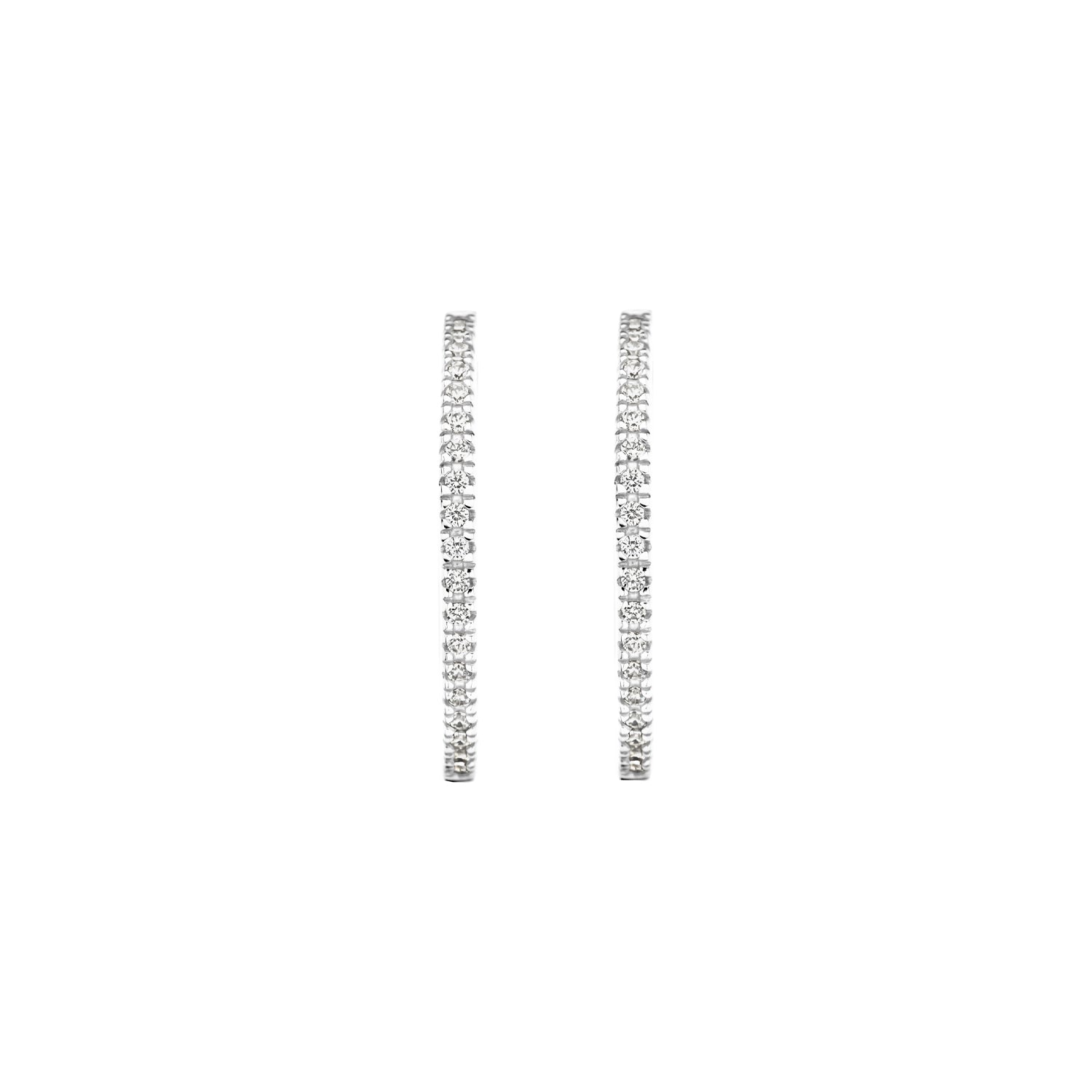 Blush Oorringen 7306WZI - Wit Goud (14k) met Zirkonia