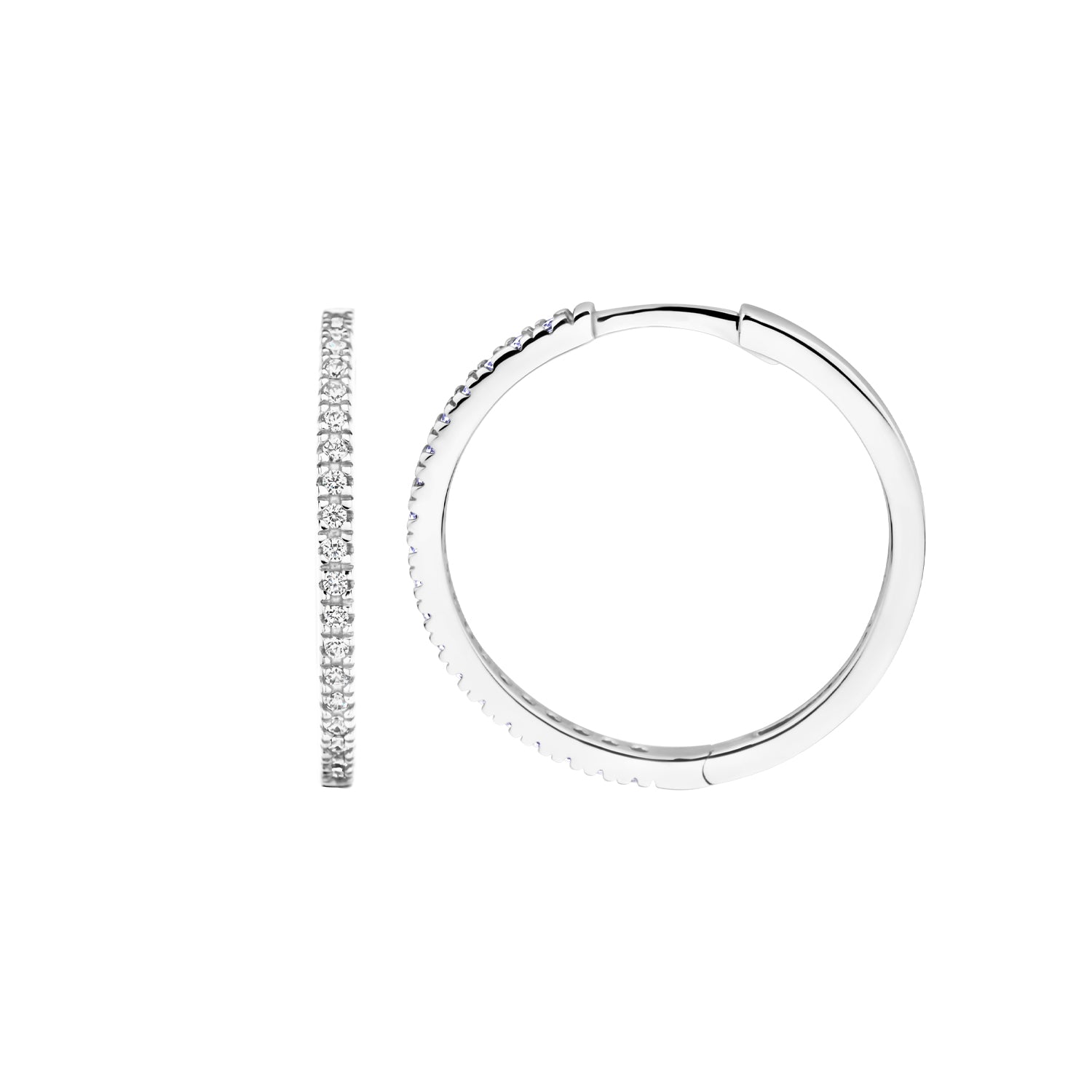 Blush Oorringen 7306WZI - Wit Goud (14k) met Zirkonia