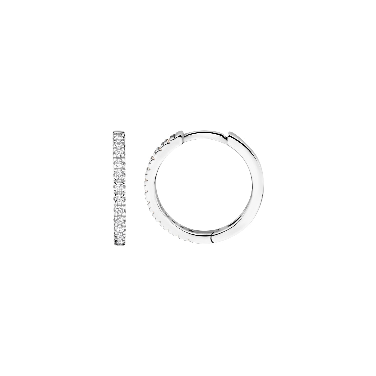 Blush Oorringen 7309WZI - Wit Goud (14k) met Zirkonia