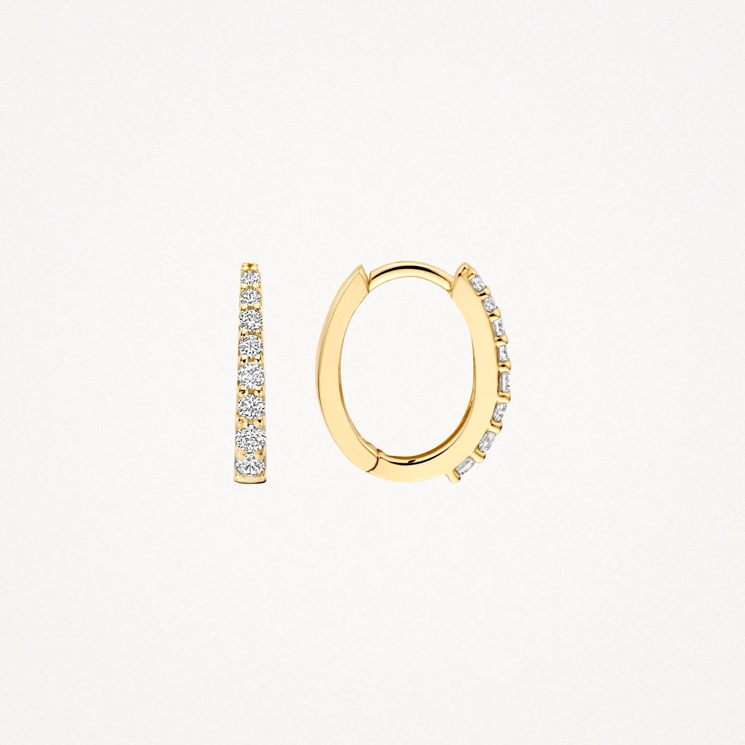 Blush Oorringen met zirkonia in 14k Goud - 7341YZI