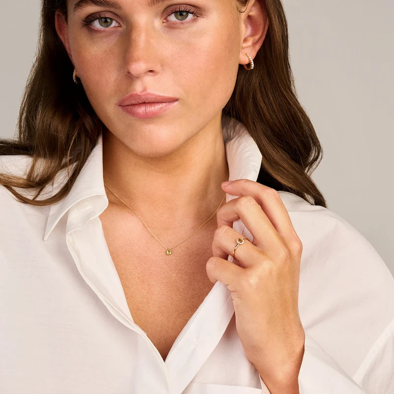 Blush Oorringen in 14k Goud en zirkonia - 7342YZI