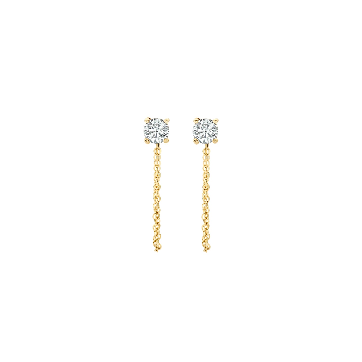 Blush Oorknoppen 7345YZI - Geel Goud (14k) met Zirkonia