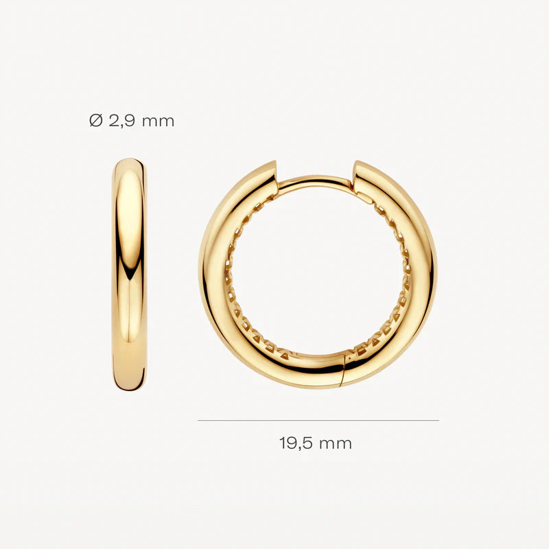 Blush Lab Diamonds Oorringen LG7022Y - Geelgoud (14k)