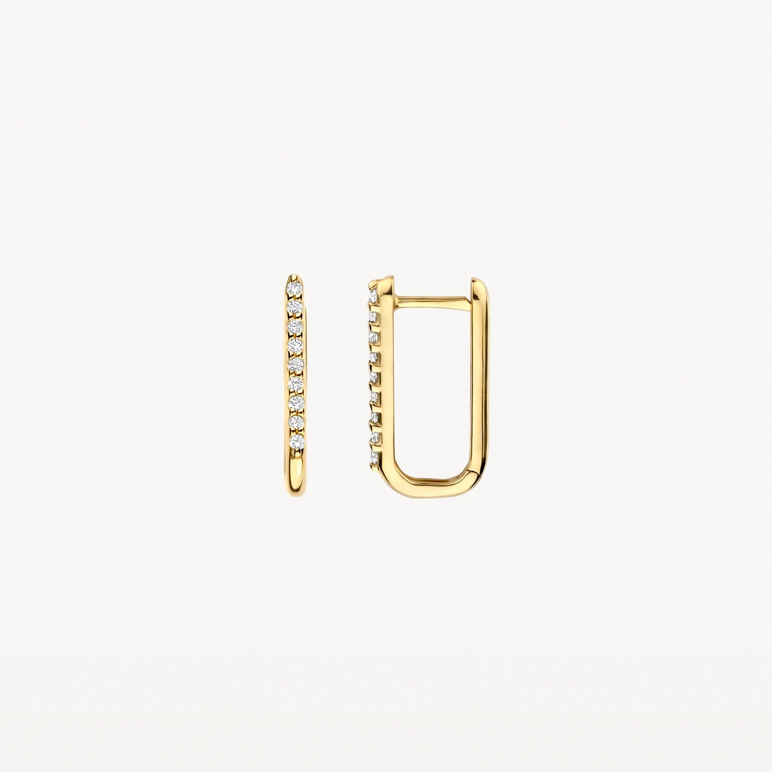Blush Oorringen met zirkonia in 14k Goud - 7381YZI