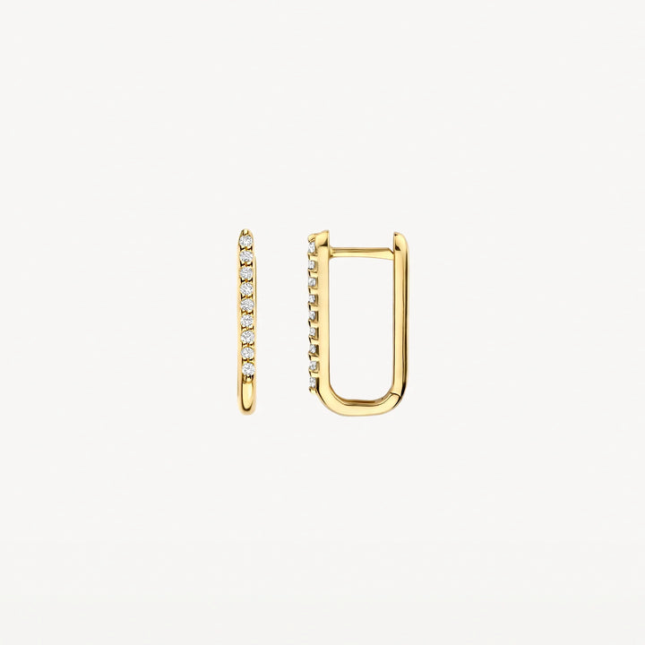 Blush Oorringen met zirkonia in 14k Goud - 7381YZI
