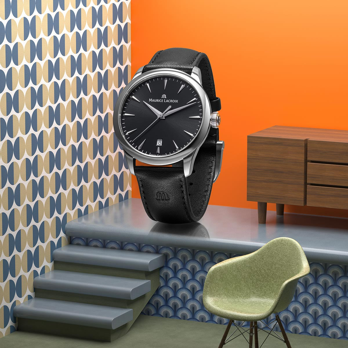 MAURICE LACROIX 1975 QUARTZ 39MM 751007-SS001-330-2