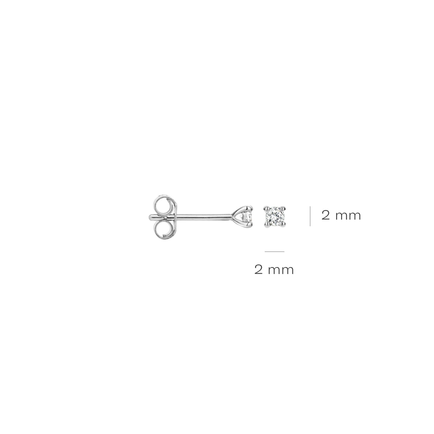 Blush Natural Diamonds Oorknoppen 7600WDI