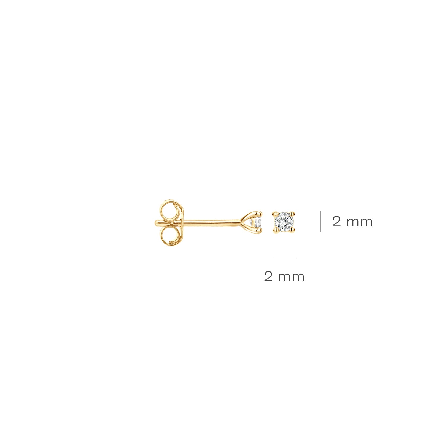 Blush Natural Diamonds Oorknoppen 7600YDI