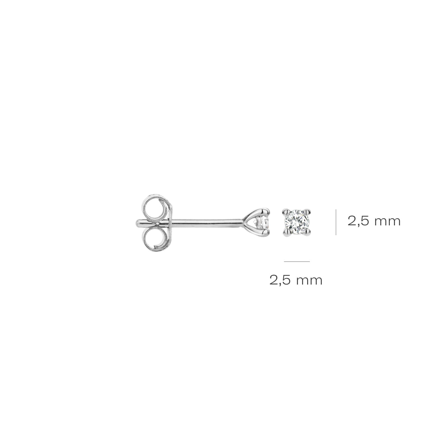 Blush Natural Diamonds Oorknoppen 7601WDI