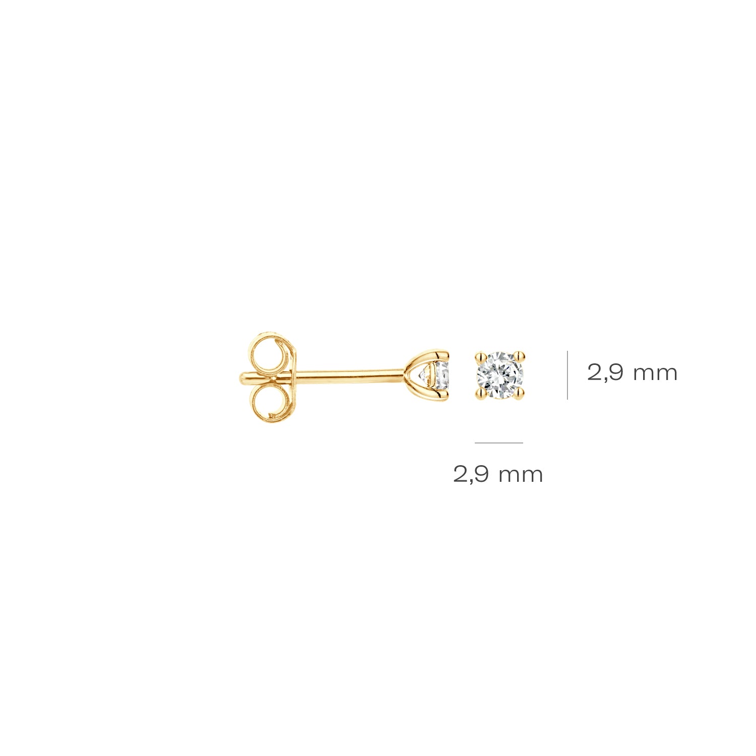 Blush Natural Diamonds Oorknoppen 7602YDI