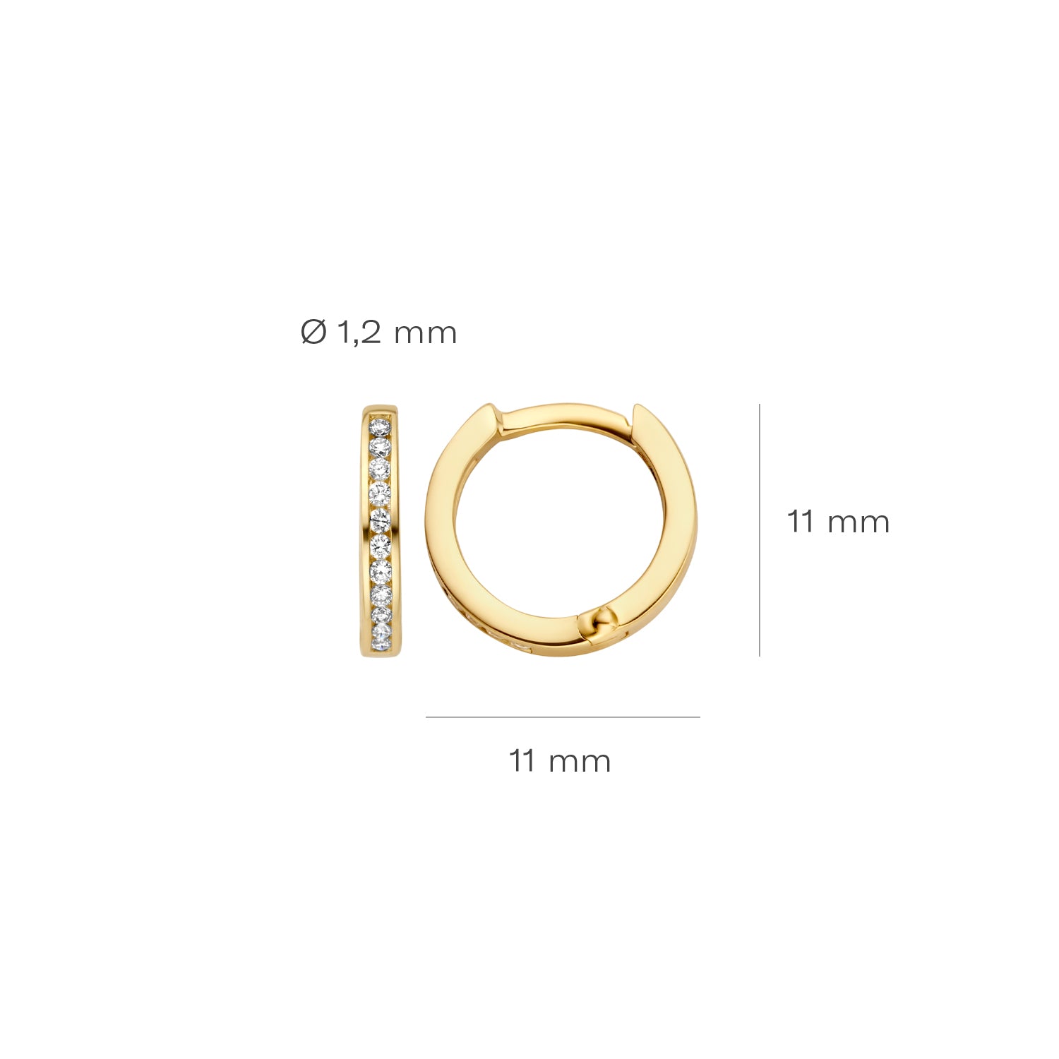 Blush Natural Diamonds Creolen 7614YDI