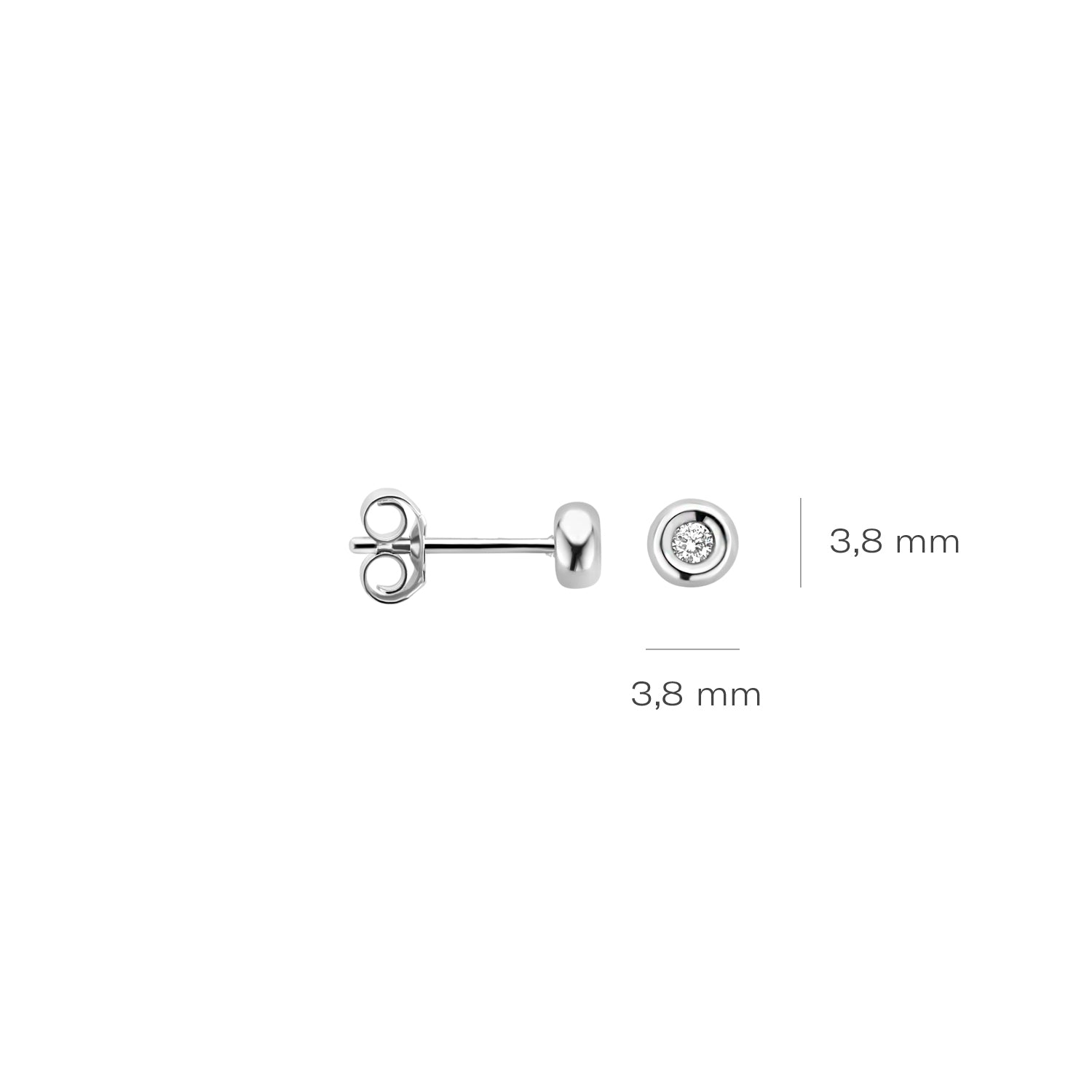 Blush Natural Diamonds Oorknoppen 7627WDI