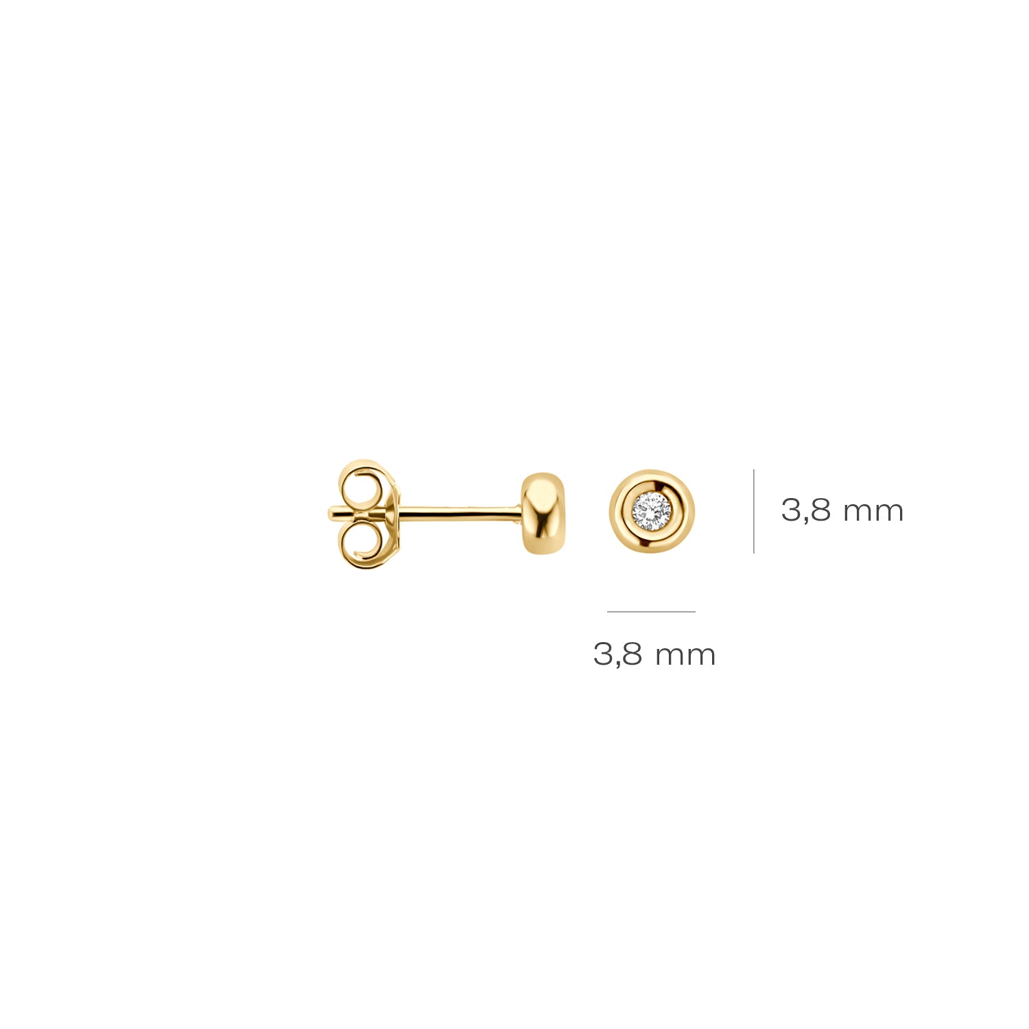 Blush Natural Diamonds Oorknoppen 7627YDI