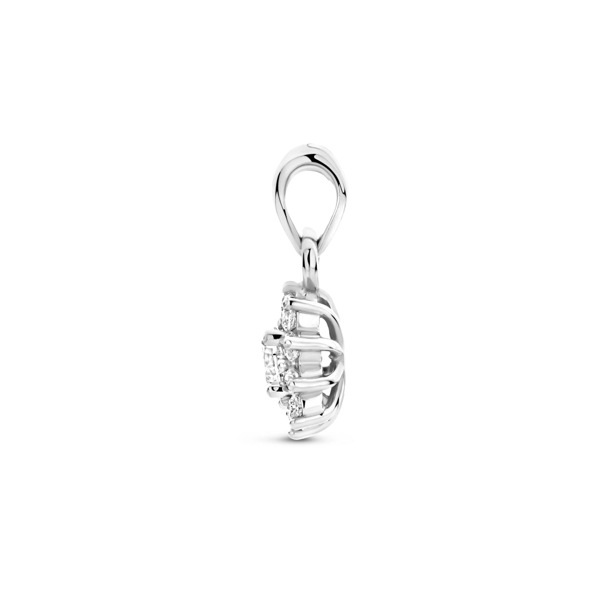 zilveren hanger zirkonia 7,5x15mm