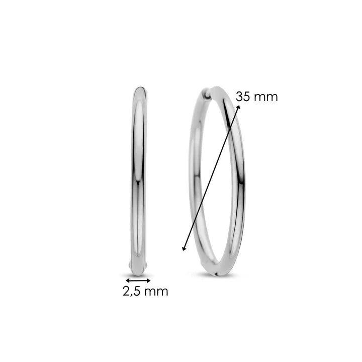 TI SENTO Oorbellen 78007SI