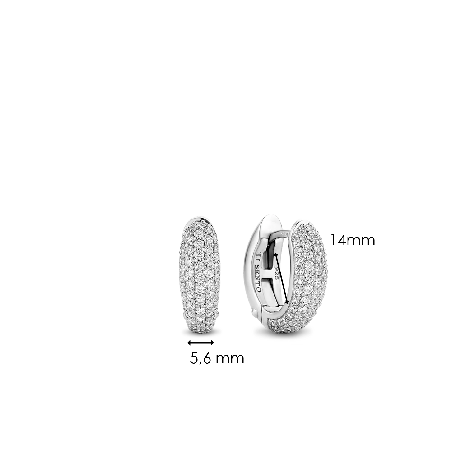 TI SENTO klapoorringen - 7804ZI