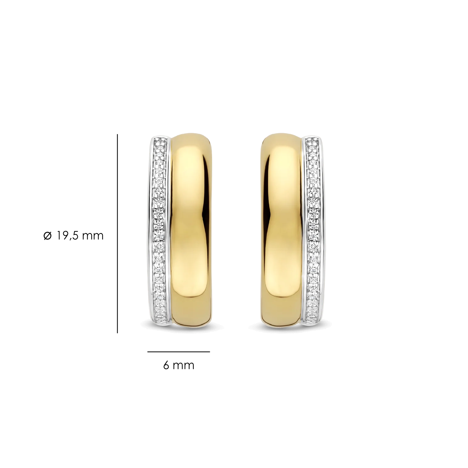 TI SENTO klapoorringen - 78102ZY