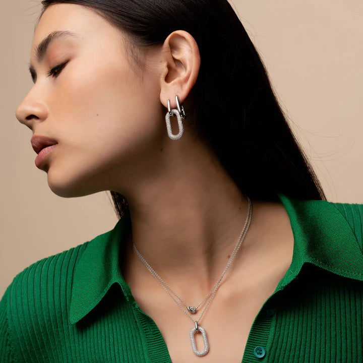 TI SENTO Middelgrote oorringen - 7901SI