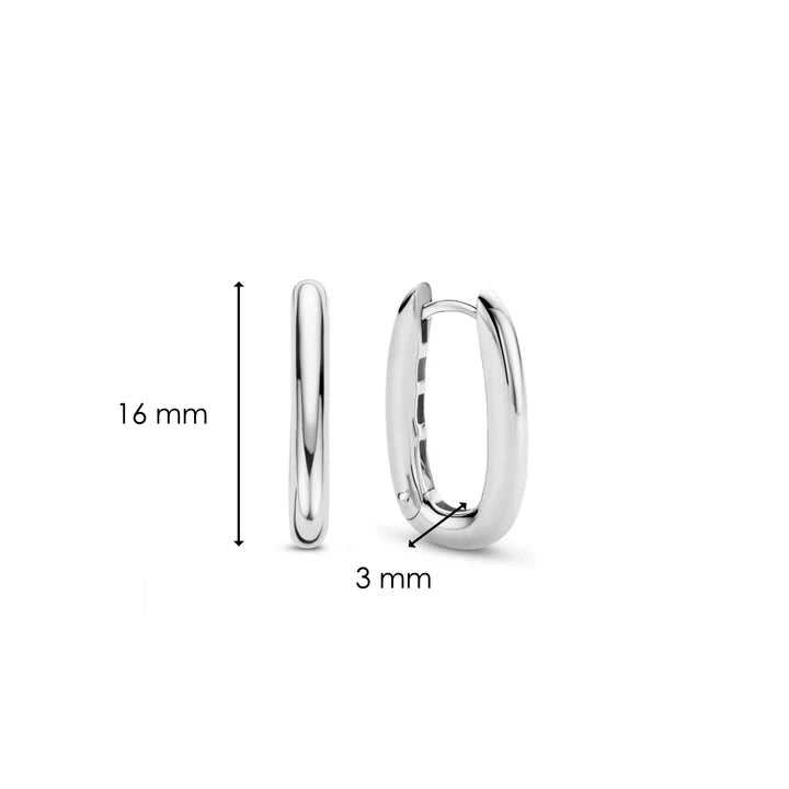 TI SENTO Middelgrote oorringen - 7901SI