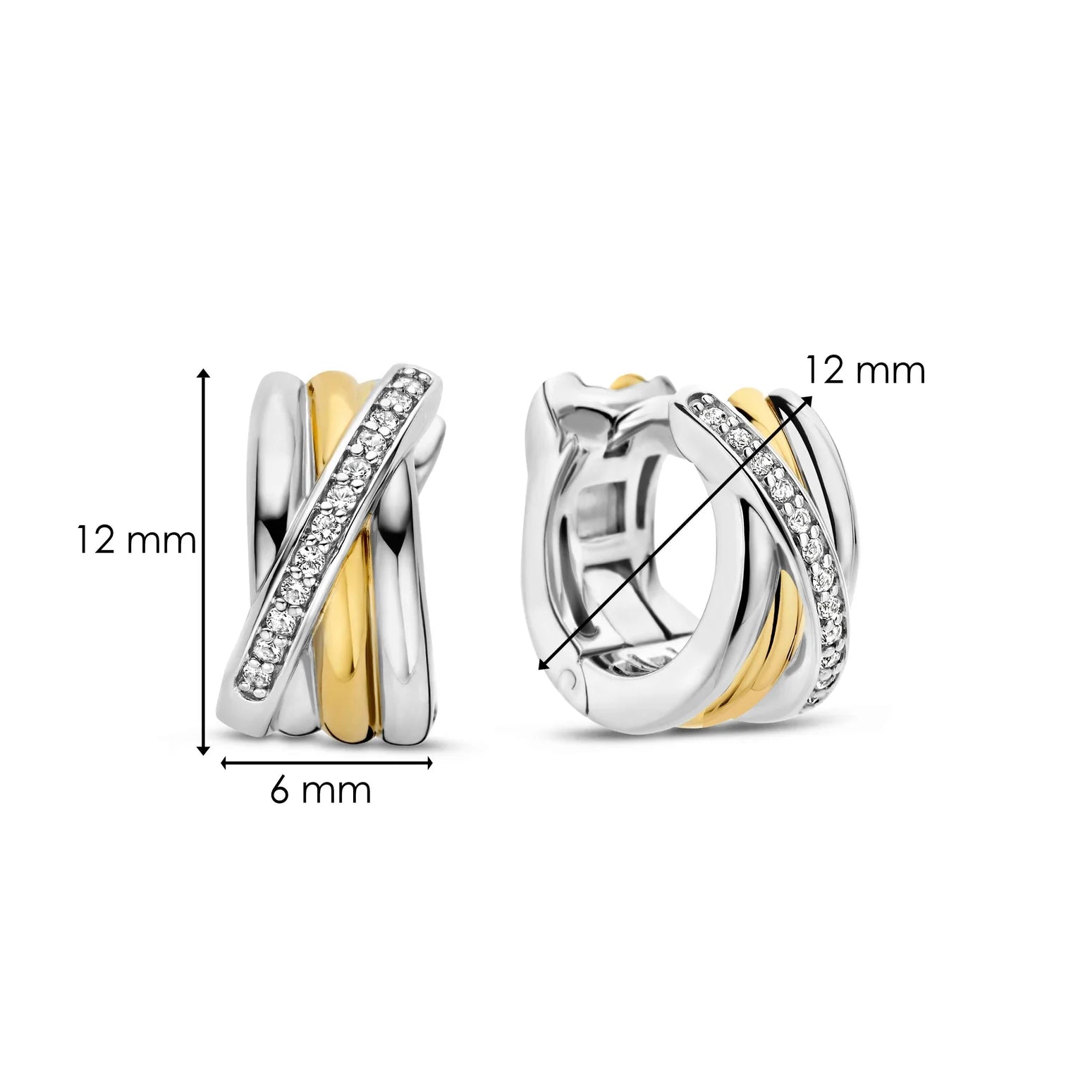 TI SENTO klapoorringen - 7960ZY