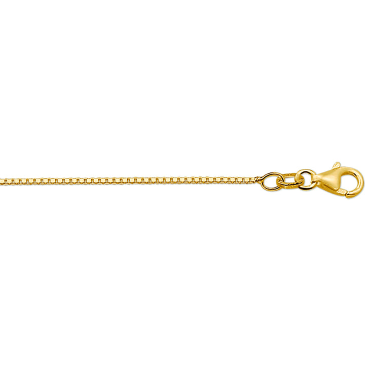 14krt geelgouden collier venetiaans 1,1mm - 41-43-45cm