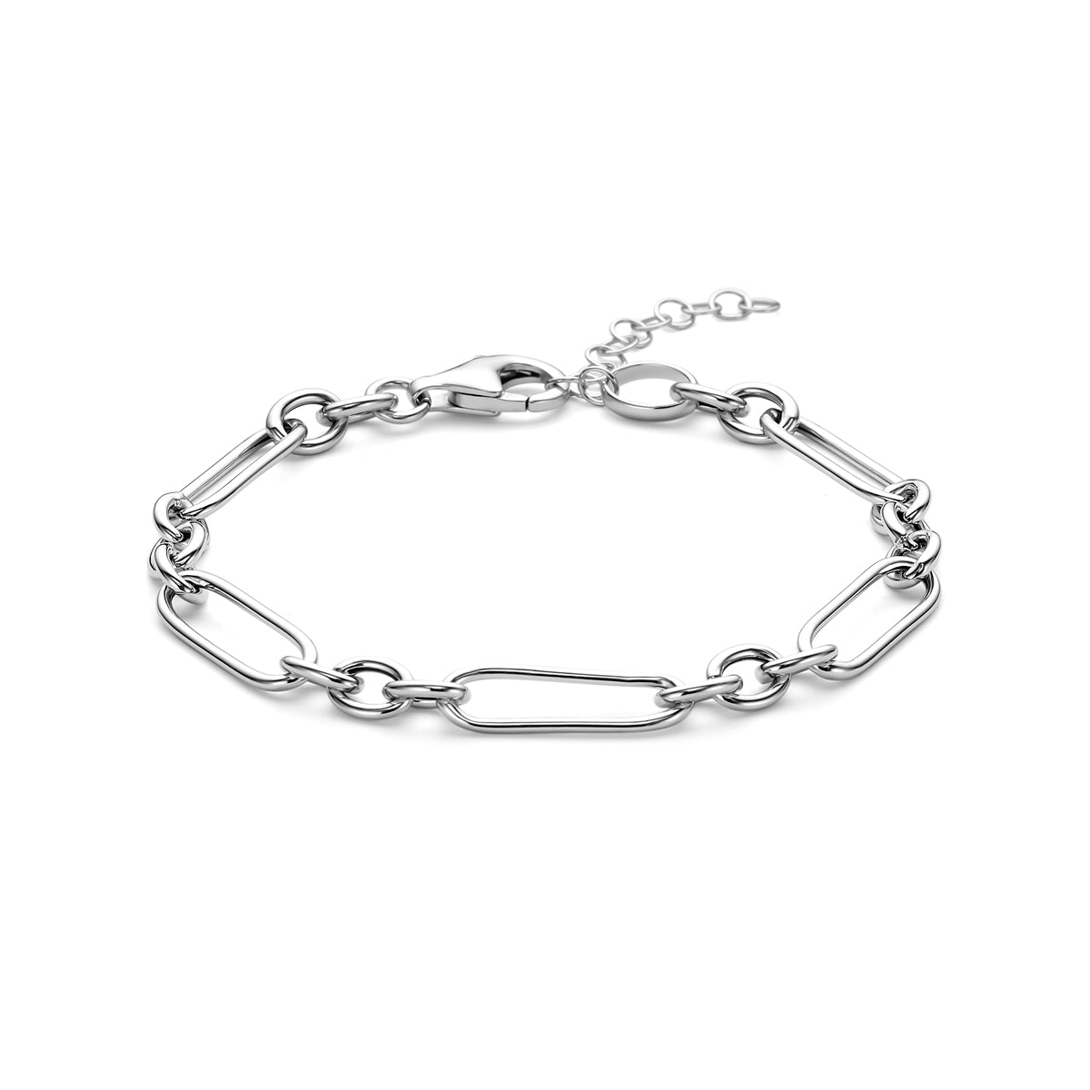 Zilveren armband fantasie 6mm | 17+3cm