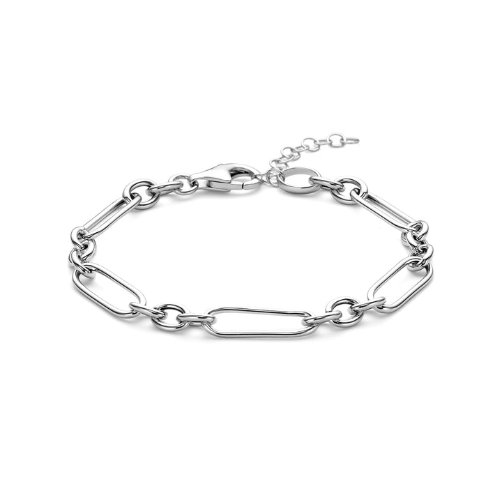 Zilveren armband fantasie 6mm | 17+3cm