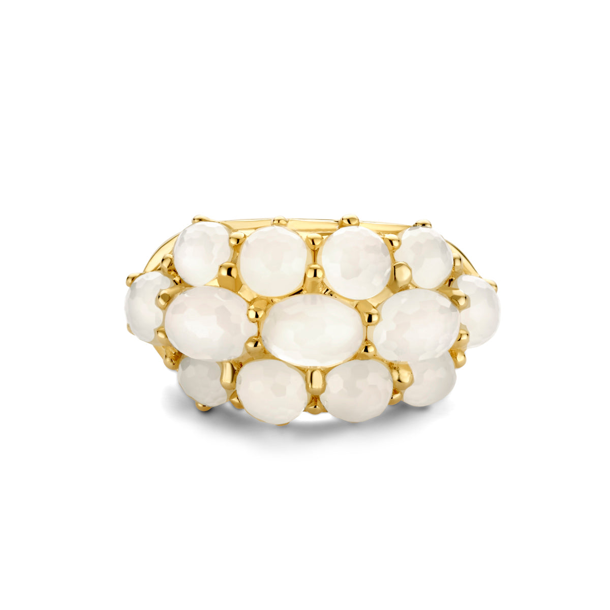 14krt geelgouden ring met Maansteen 6,62ct