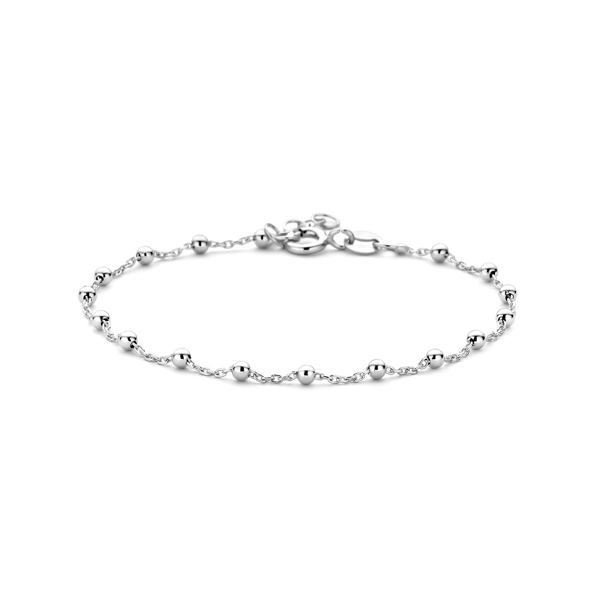 Zilveren armband bolletjes 2,5 mm | 17-19cm